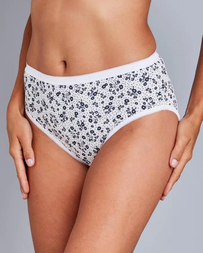 Cotton Traders Knickers 5 Pack High Leg Briefs 8211 Women