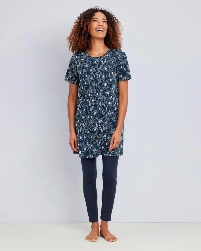Cotton Traders Loungewear Tunic And Leggings PJ Set 8211 Women