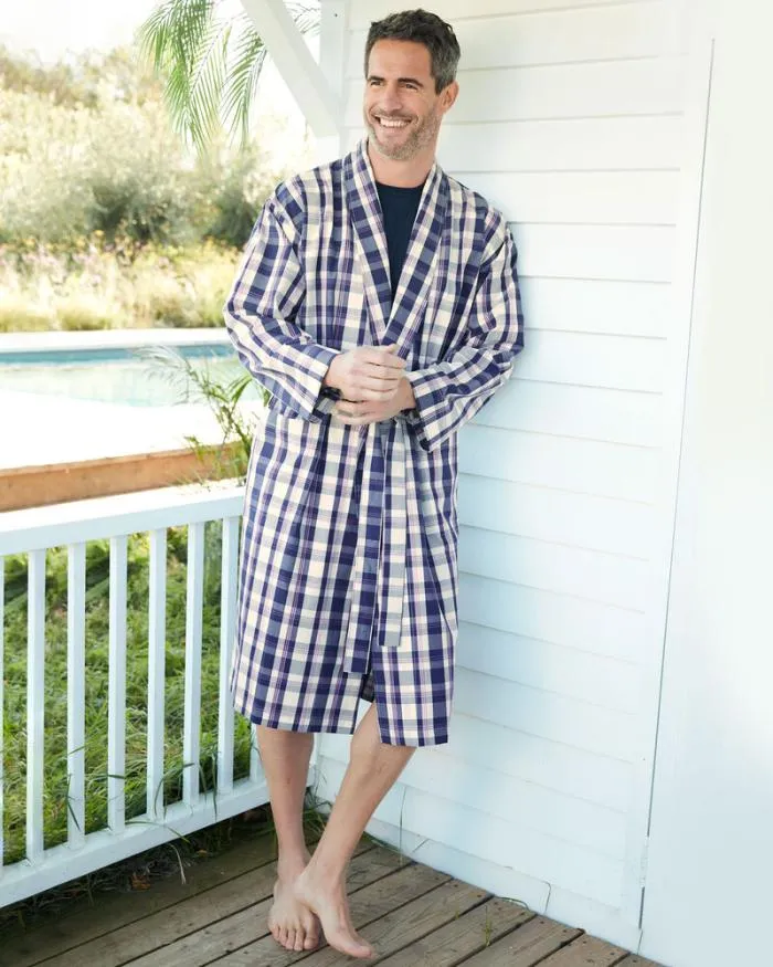 Cotton Traders Loungewear Woven Dressing Gown 8211 Men