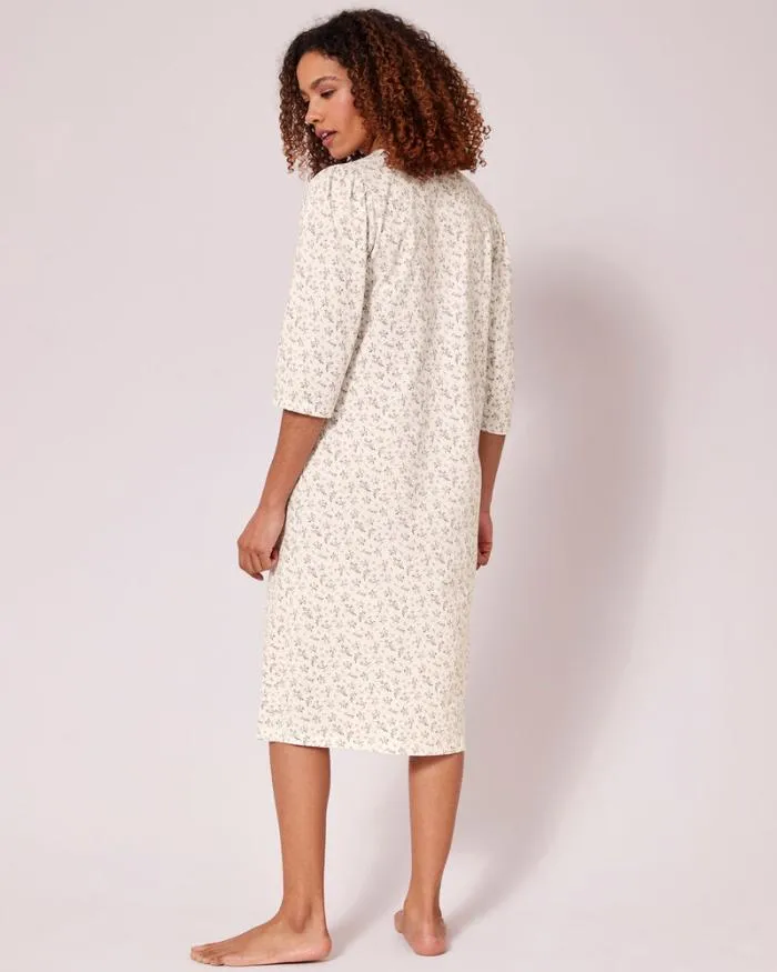 Cotton Traders Nightwear Button Front Sleeve Nightdress 8211 Women