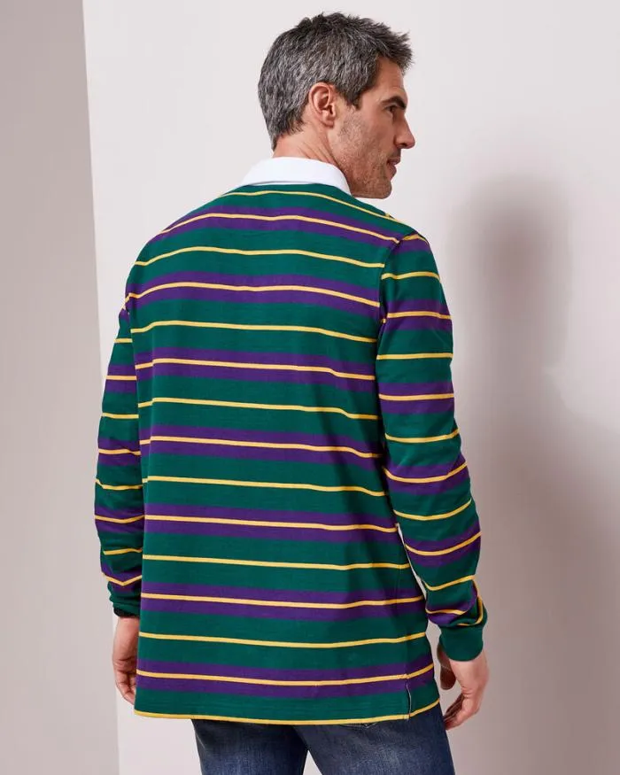 Cotton Traders Rugby Long Sleeve Heritage Rugby Shirt 8211 Men