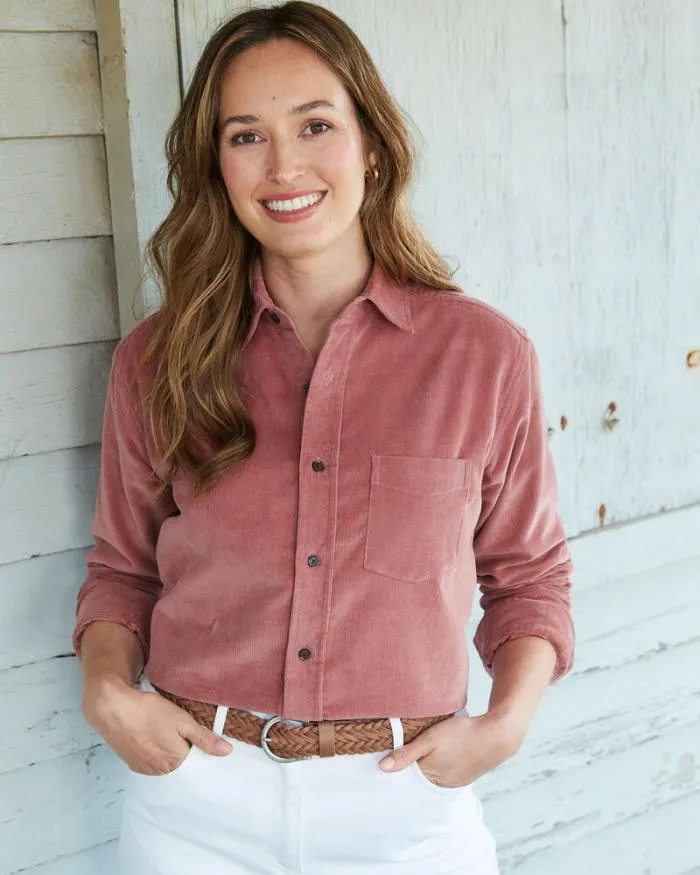 Cotton Traders Shirts and Blouses Long Sleeve Cord Shirt 8211 WomenMenUnisex
