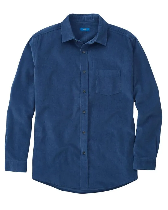 Cotton Traders Shirts and Blouses Long Sleeve Cord Shirt 8211 WomenMenUnisex