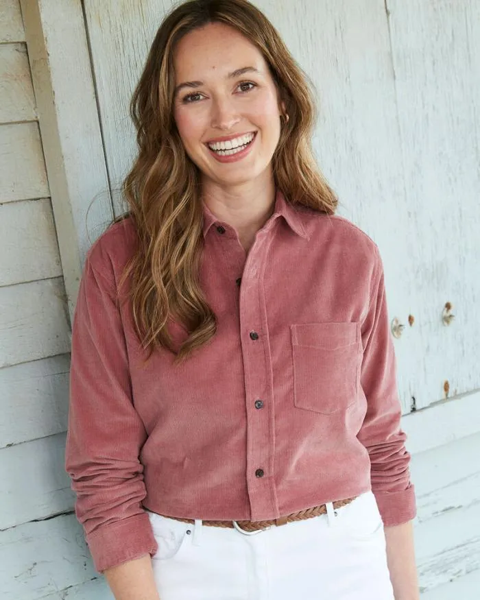 Cotton Traders Shirts and Blouses Long Sleeve Cord Shirt 8211 WomenMenUnisex