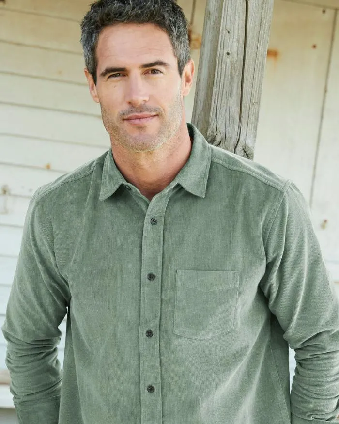 Cotton Traders Shirts and Blouses Long Sleeve Cord Shirt 8211 WomenMenUnisex