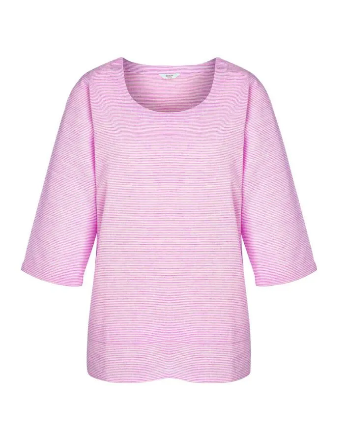 Cotton Traders Shirts and Blouses Stripe Cotton Linen Top 8211 Women