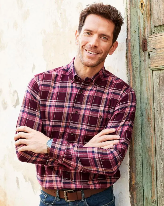 Cotton Traders Shirts Flannel Check Shirt 8211 Men