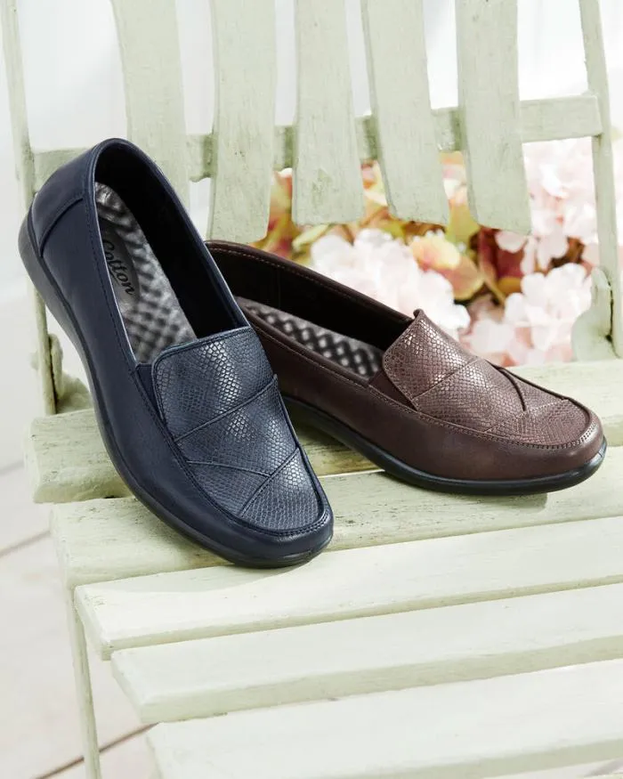 Cotton Traders Shoes Flexisole Patchwork SlipOn Shoes 8211 Women