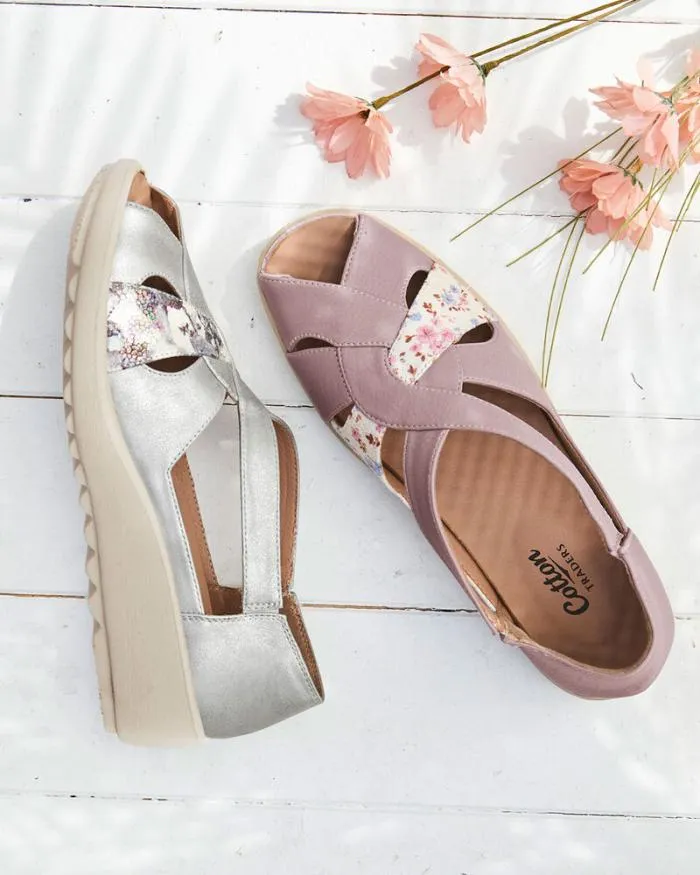 Cotton Traders Shoes Flexisole PeepToe Shoes 8211 Women
