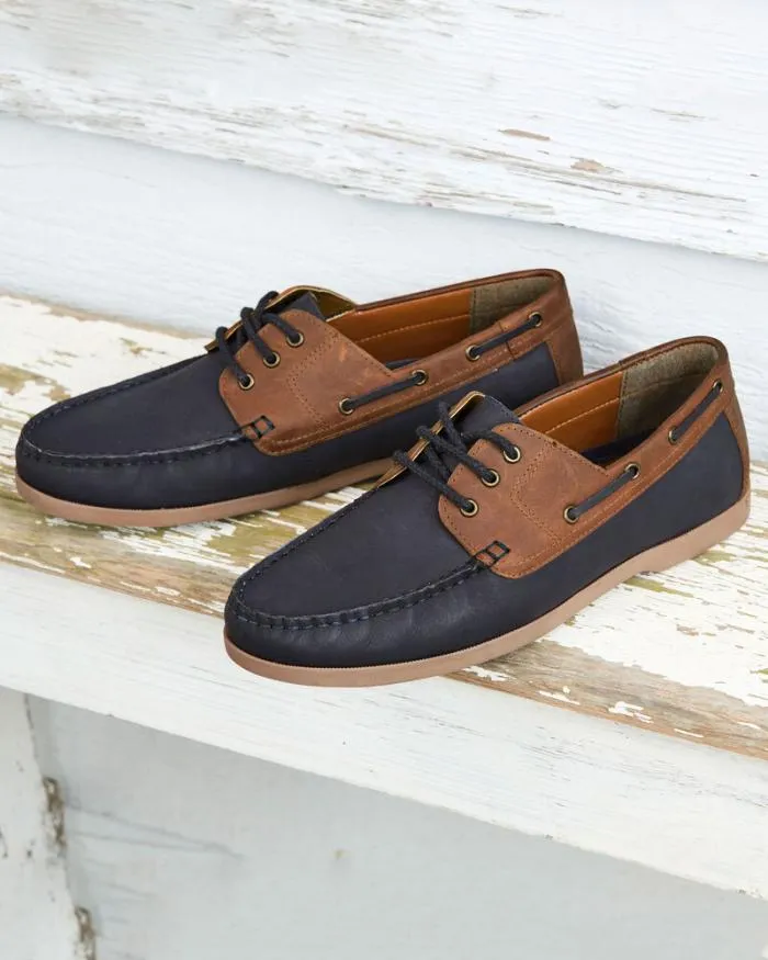 Cotton Traders Shoes Leather LaceUp Boat Shoes 8211 Men