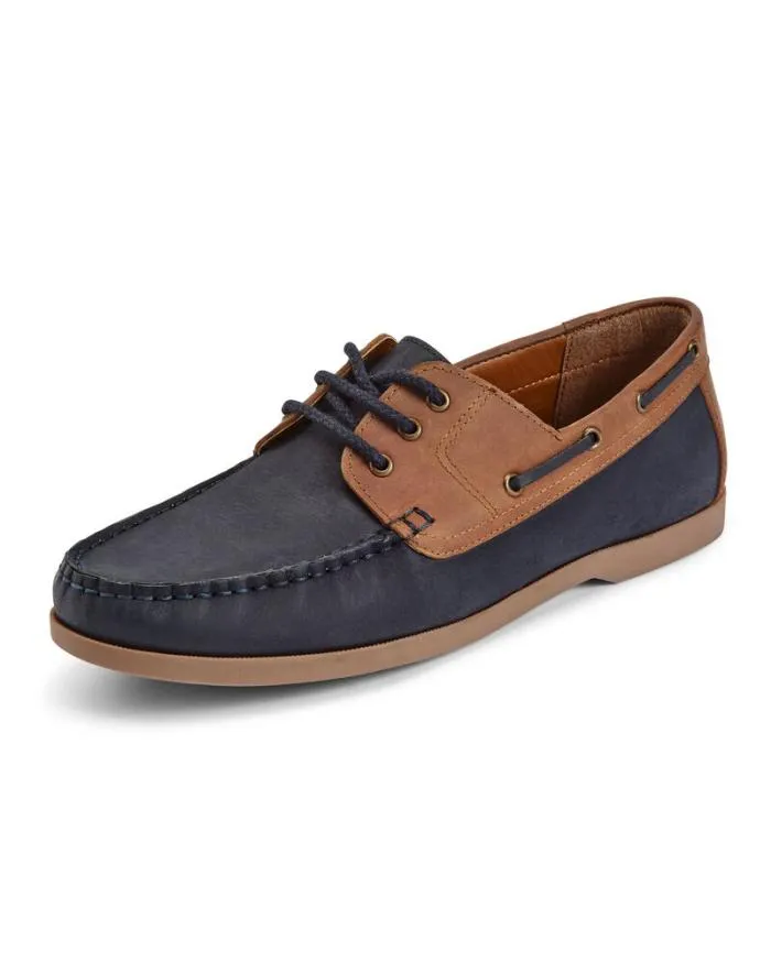 Cotton Traders Shoes Leather LaceUp Boat Shoes 8211 Men
