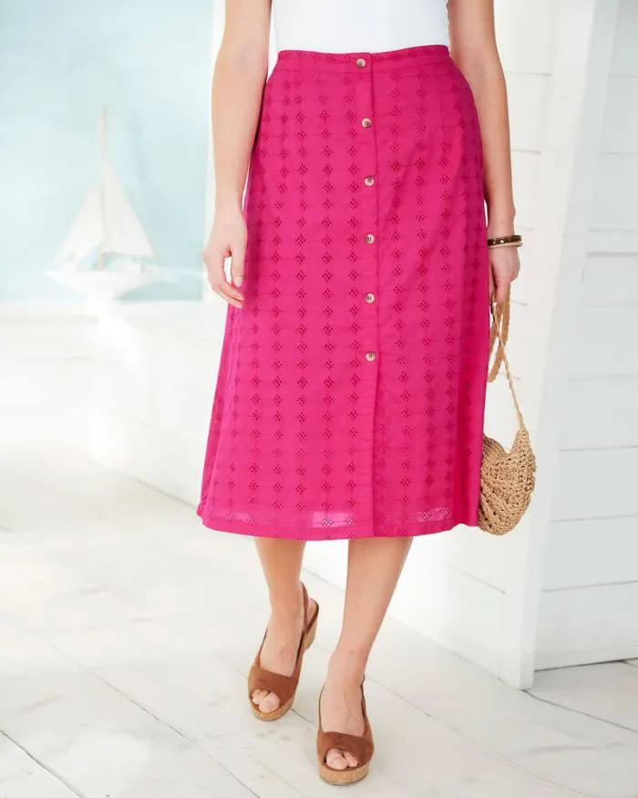 Cotton Traders Skirts Broderie Skirt 8211 Women