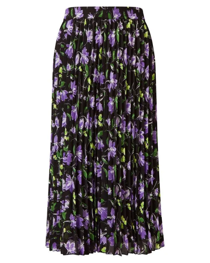 Cotton Traders Skirts Swishy Pleated Midi Skirt 8211 Women