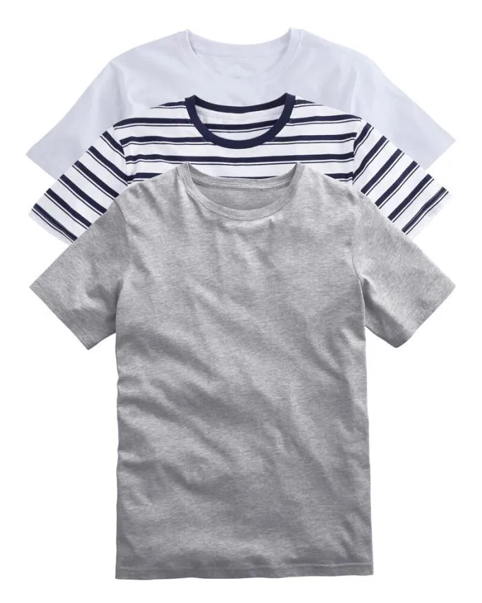 Cotton Traders Tops and TShirts 3 Pack Short Sleeve Vests 8211 Men