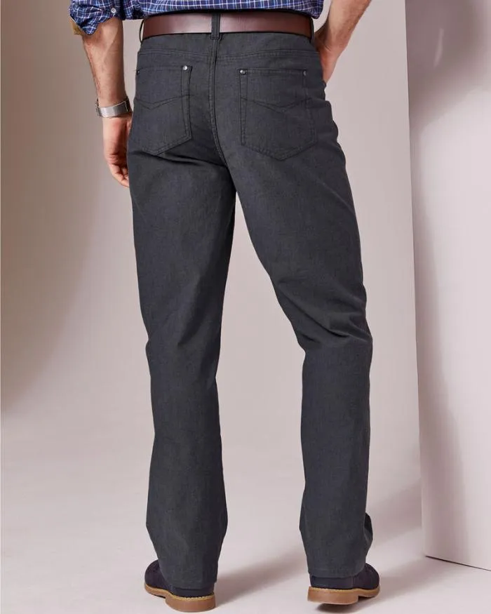 Cotton Traders Trousers Brushed Textured Jeans 8211 Men
