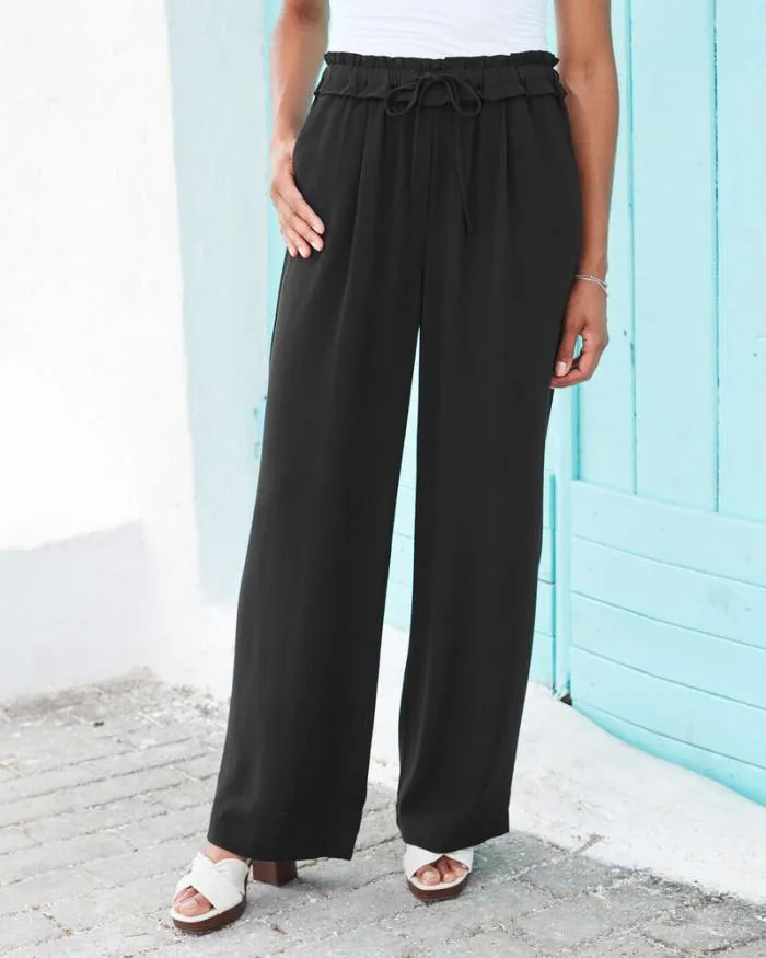 Cotton Traders Trousers Helena WideLeg PullOn Trousers 8211 Women
