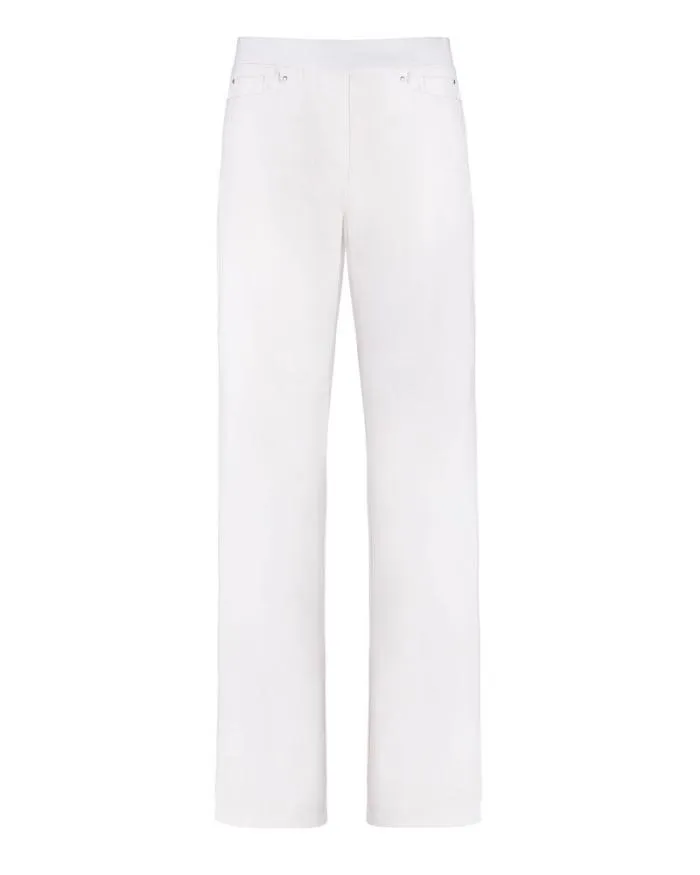 Cotton Traders Trousers Premium PullOn Rib Waist Twill Jeans 8211 Women