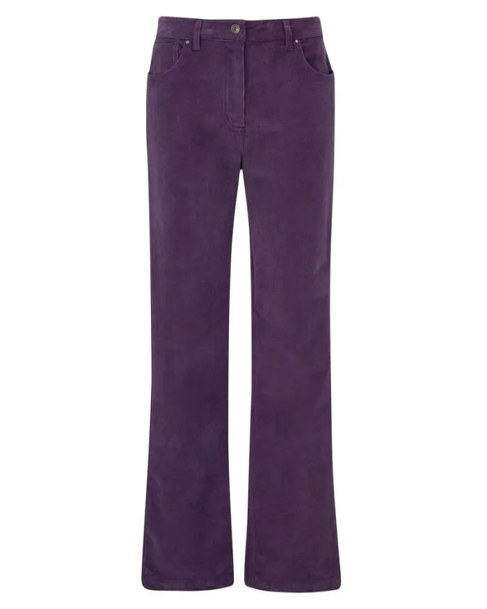 Cotton Traders Trousers Stretch Cord StraightLeg Jeans 8211 Women