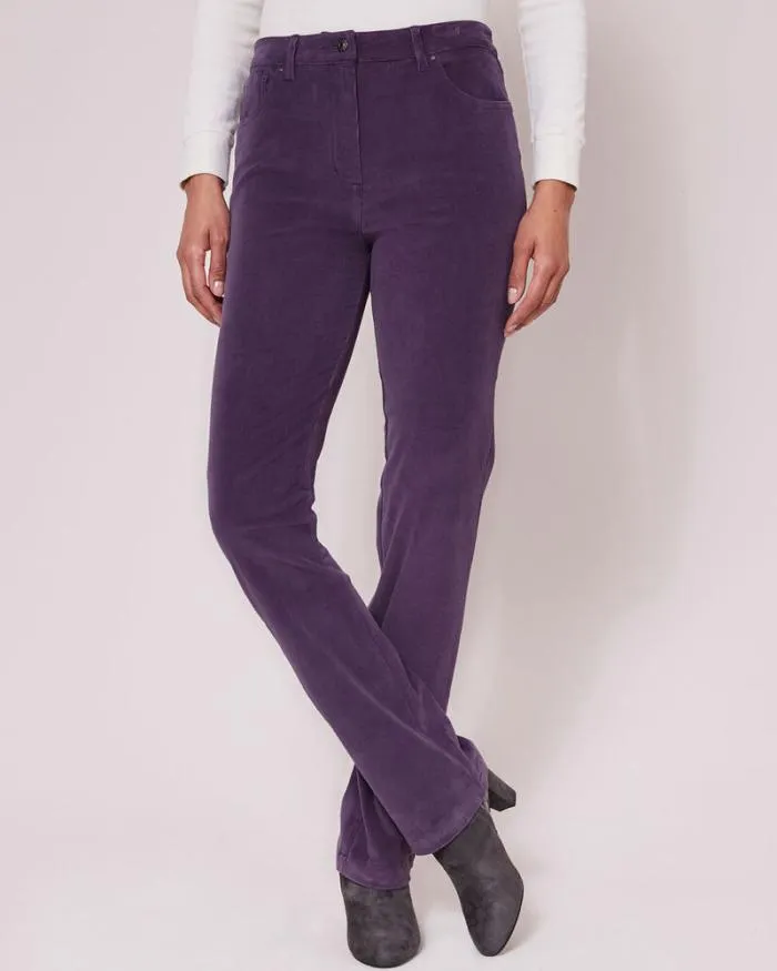 Cotton Traders Trousers Stretch Cord StraightLeg Jeans 8211 Women