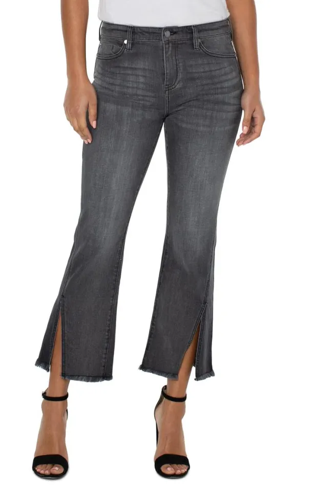 CROPS Women Liverpool Los Angeles HANNAH CROP FLARE WITH FRONT SIDE SLIT Morel CROPS Women Liverpool Los Angeles HANNAH CROP FLARE WITH FRONT SIDE SLIT Morel