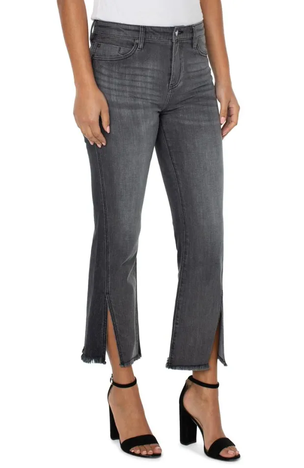 CROPS Women Liverpool Los Angeles HANNAH CROP FLARE WITH FRONT SIDE SLIT Morel
