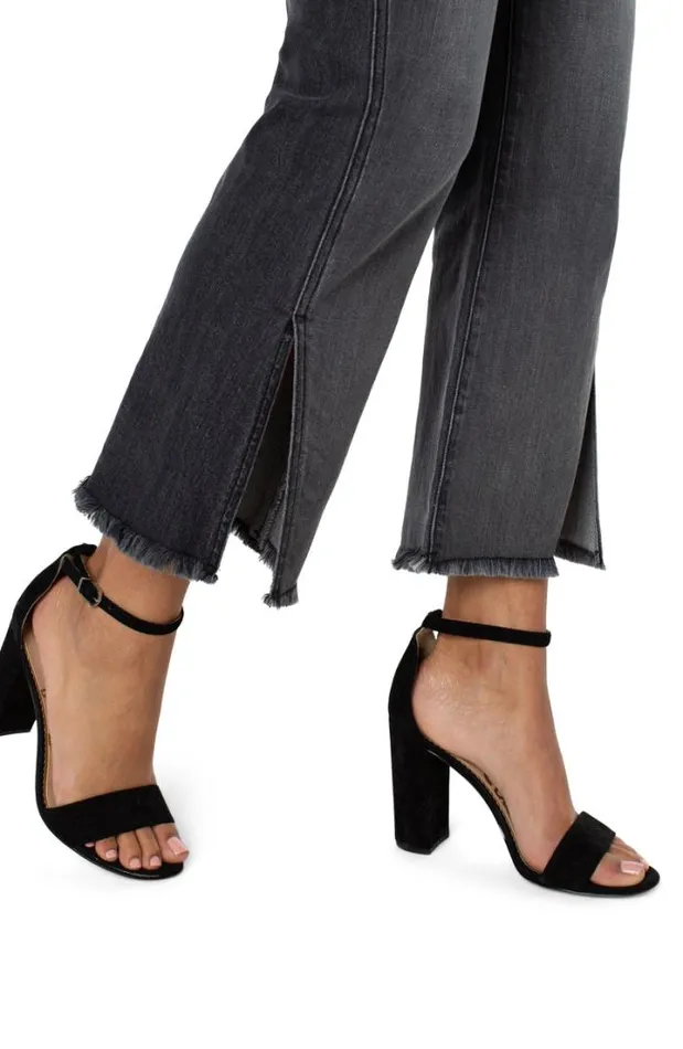 CROPS Women Liverpool Los Angeles HANNAH CROP FLARE WITH FRONT SIDE SLIT Morel