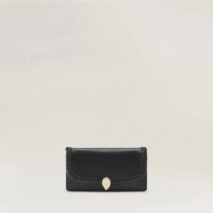 Cross Body Bags Bags Helen Kaminski Blisse Wallet With Raffia Blackcharcoal