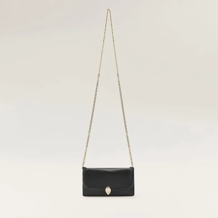 Cross Body Bags Bags Helen Kaminski Blisse Wallet With Raffia Blackcharcoal
