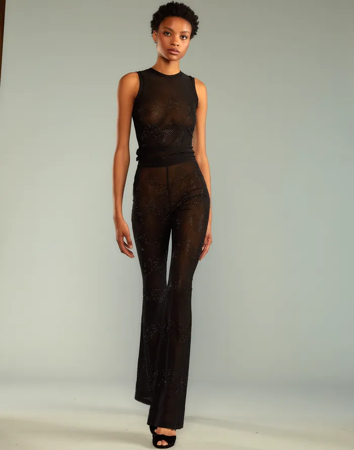 Cynthia Rowley Amelia Crystal Mesh Top Women Party Shop Cynthia Rowley Amelia Crystal Mesh Top Women Party Shop