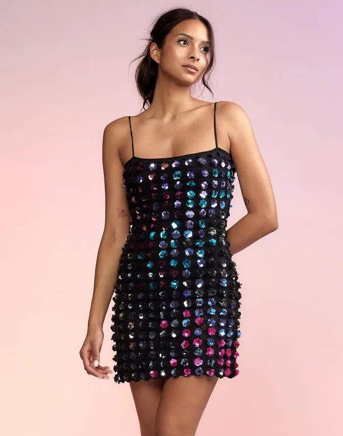 Cynthia Rowley Bella Sequin Applique Dress Women Dresses Cynthia Rowley Bella Sequin Applique Dress Women Dresses