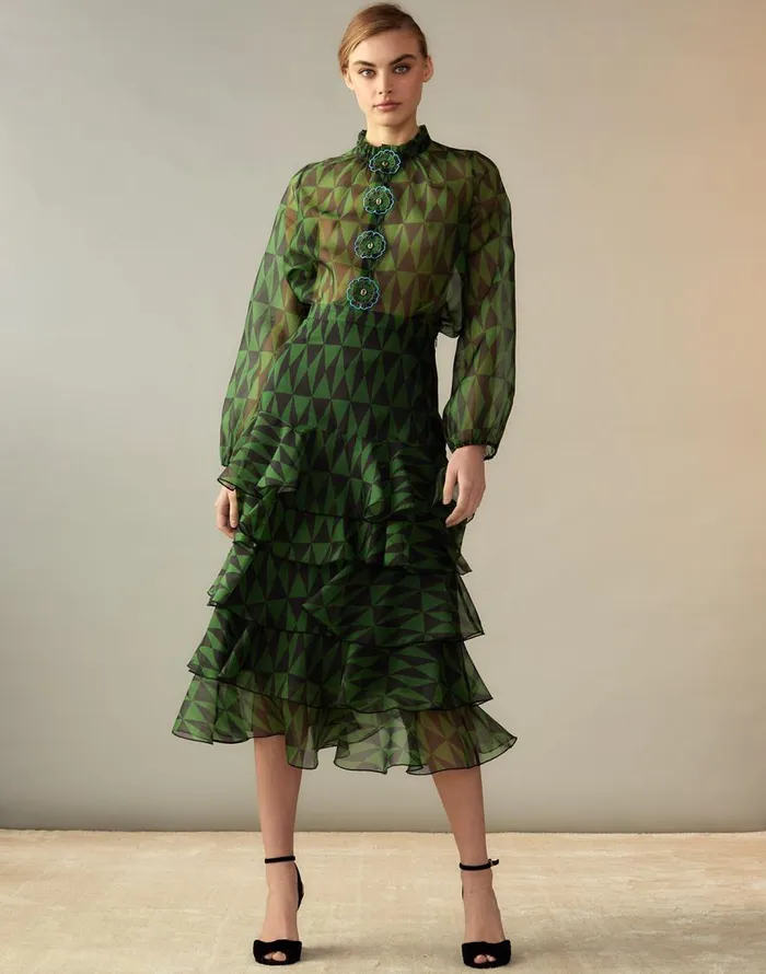 Cynthia Rowley Evergreen Silk Organza Skirt Women Bottoms Cynthia Rowley Evergreen Silk Organza Skirt Women Bottoms