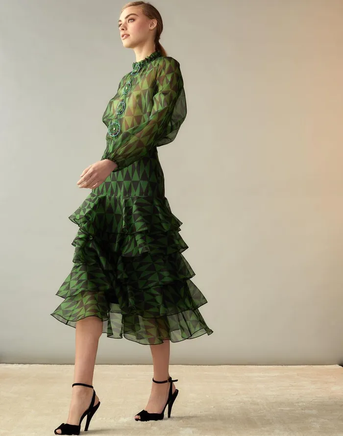 Cynthia Rowley Evergreen Silk Organza Skirt Women Bottoms Cynthia Rowley Evergreen Silk Organza Skirt Women Bottoms