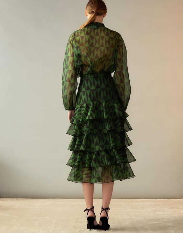 Cynthia Rowley Evergreen Silk Organza Skirt Women Bottoms Cynthia Rowley Evergreen Silk Organza Skirt Women Bottoms