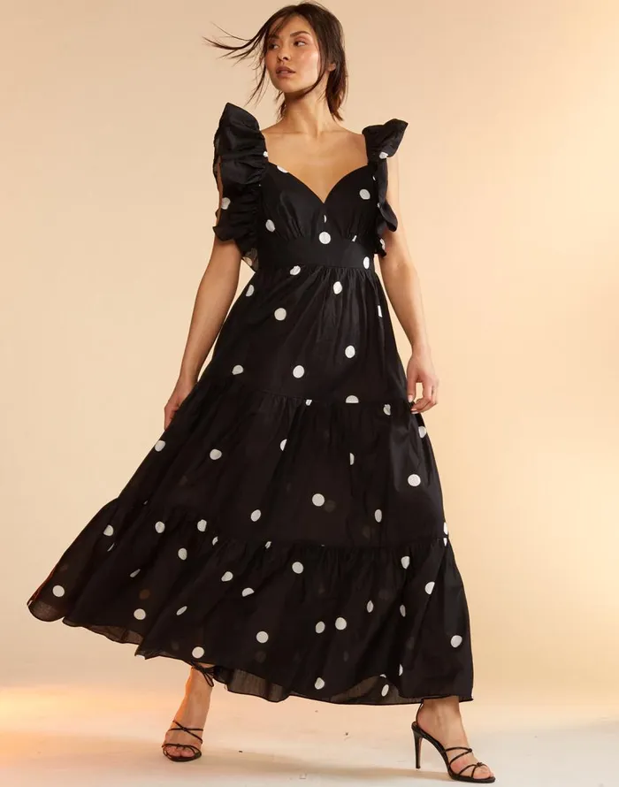 Cynthia Rowley Gabriella Ruffle Dress Women Dresses