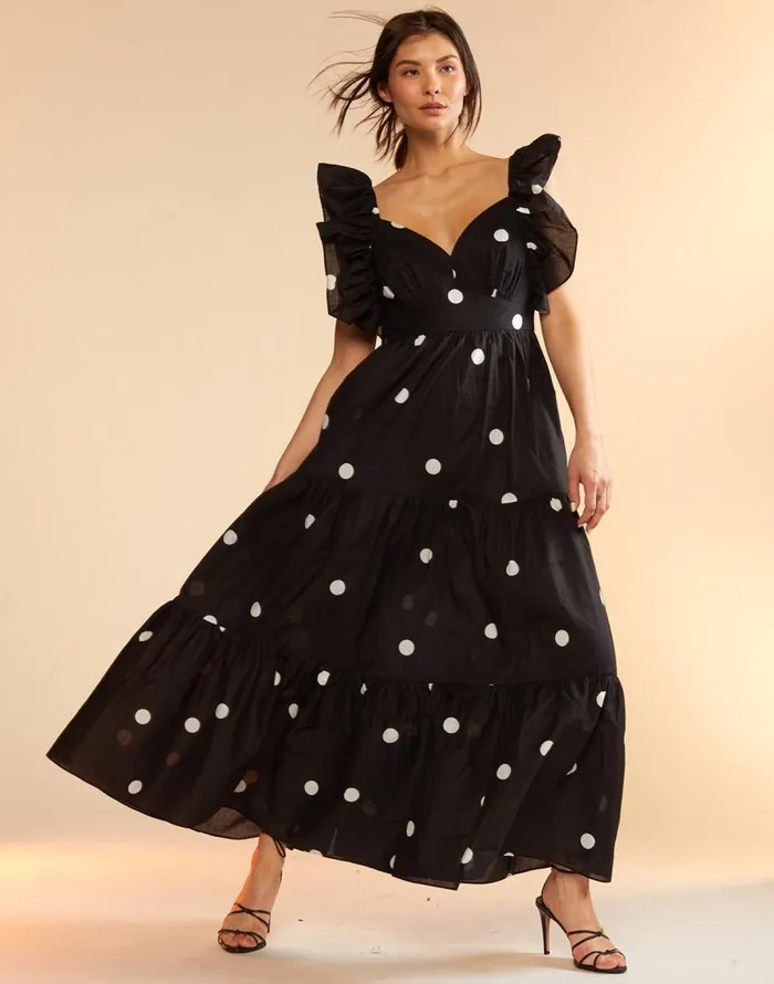 Cynthia Rowley Gabriella Ruffle Dress Women Dresses