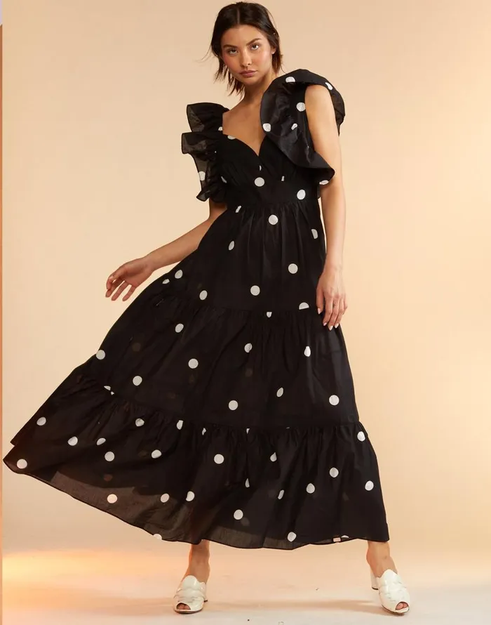 Cynthia Rowley Gabriella Ruffle Dress Women Dresses