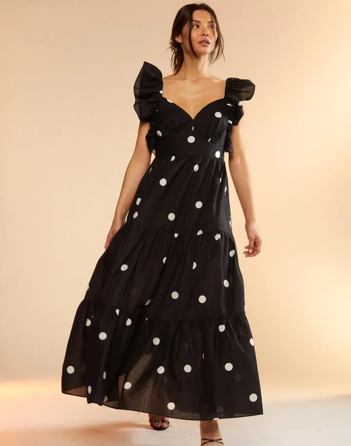 Cynthia Rowley Gabriella Ruffle Dress Women Dresses