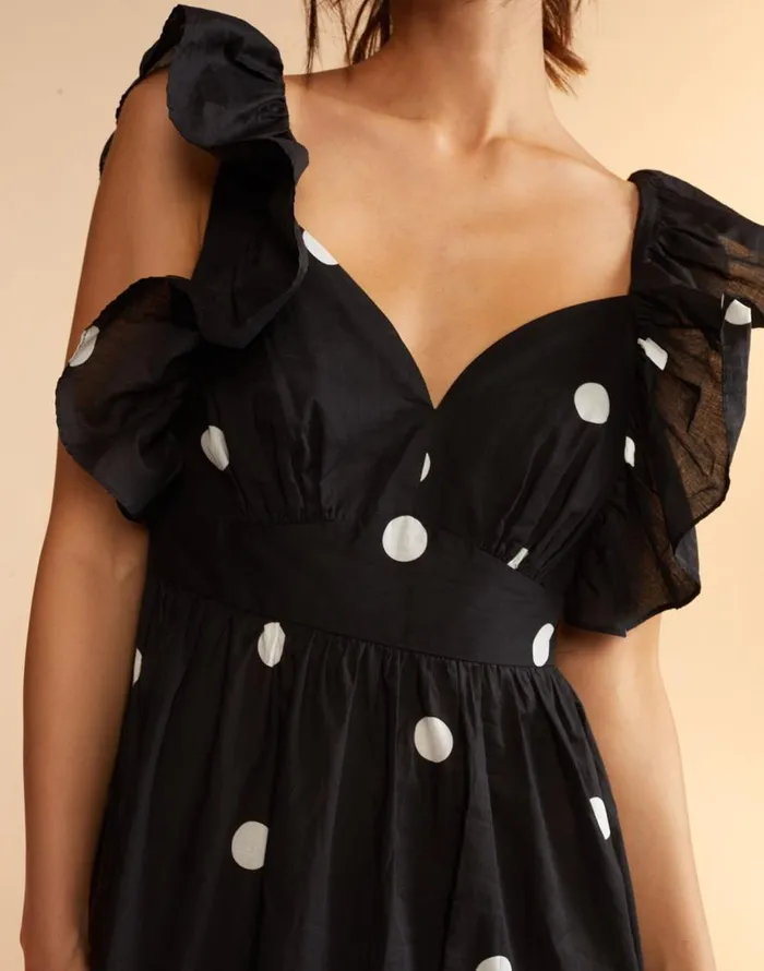 Cynthia Rowley Gabriella Ruffle Dress Women Dresses