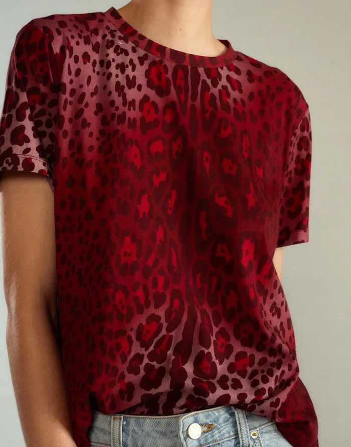 Cynthia Rowley Leopard Tee Women Tops