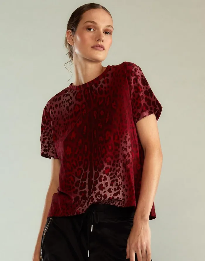 Cynthia Rowley Leopard Tee Women Tops Cynthia Rowley Leopard Tee Women Tops