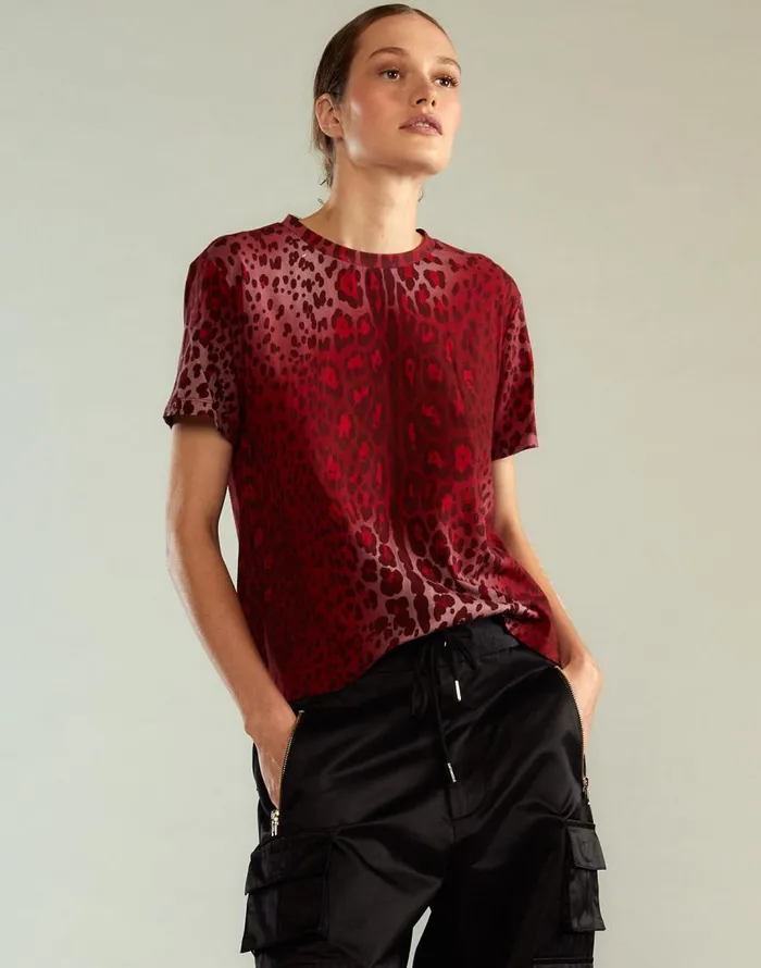 Cynthia Rowley Leopard Tee Women Tops Cynthia Rowley Leopard Tee Women Tops