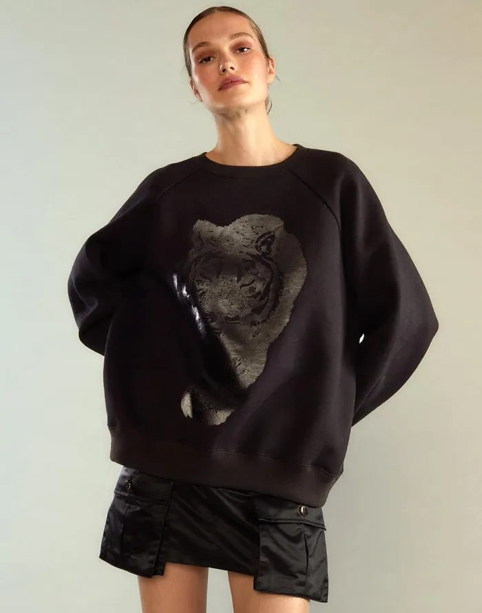 Cynthia Rowley Lioness Crewneck Women Tops Cynthia Rowley Lioness Crewneck Women Tops