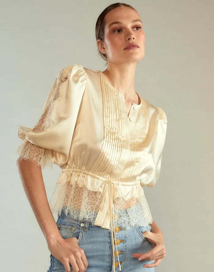 Cynthia Rowley Lure Lace Blouse Women Tops Cynthia Rowley Lure Lace Blouse Women Tops