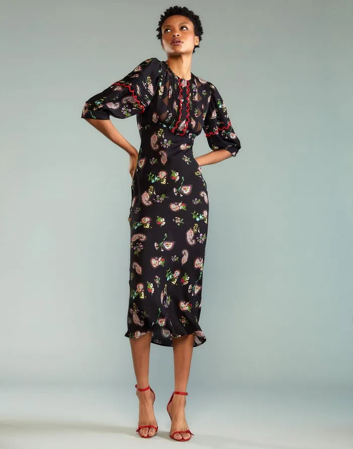 Cynthia Rowley Midnight Garden Dress Women Dresses Cynthia Rowley Midnight Garden Dress Women Dresses