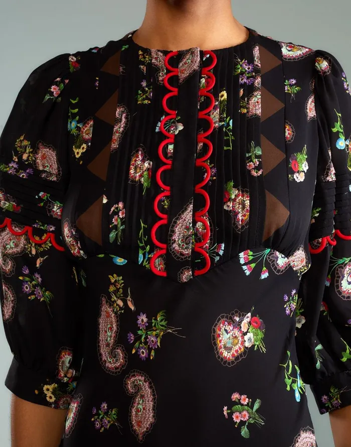 Cynthia Rowley Midnight Garden Dress Women Dresses Cynthia Rowley Midnight Garden Dress Women Dresses