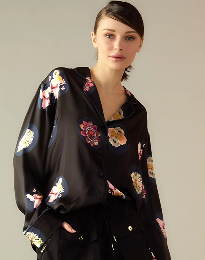 Cynthia Rowley Moonlit Petal Blouse Women Tops Cynthia Rowley Moonlit Petal Blouse Women Tops