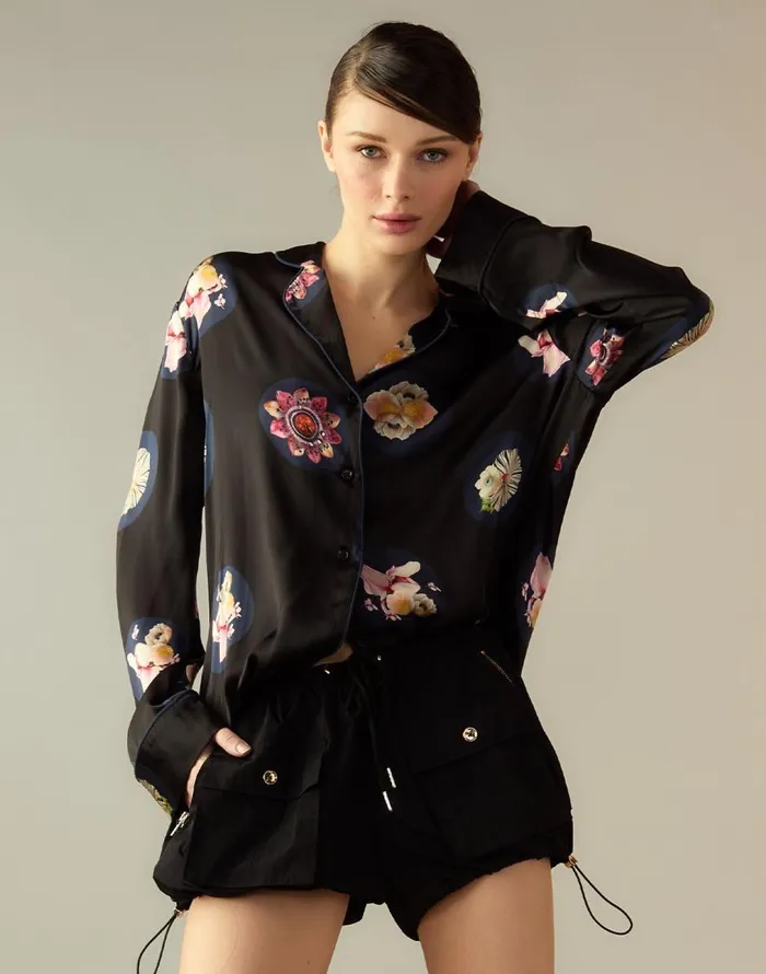 Cynthia Rowley Moonlit Petal Blouse Women Tops Cynthia Rowley Moonlit Petal Blouse Women Tops