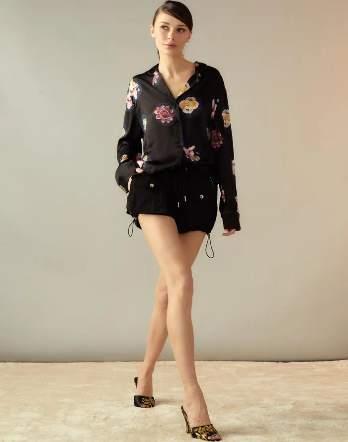 Cynthia Rowley Moonlit Petal Blouse Women Tops Cynthia Rowley Moonlit Petal Blouse Women Tops