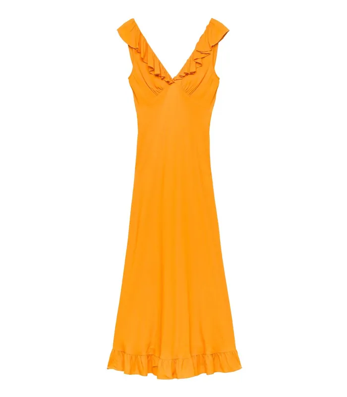 DEN Dresses Women Arleen Dress Nasturtium Orange DEN Dresses Women Arleen Dress Nasturtium Orange