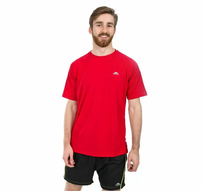 Debase Quick Dry Active Tshirt Red Men Trespass TShirts